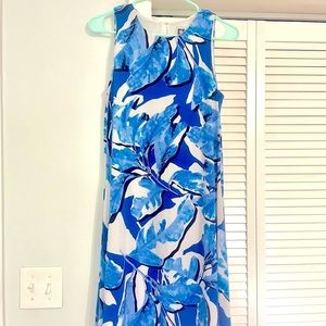 Blue floral summer dress